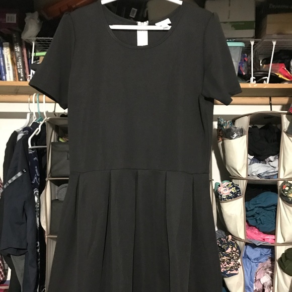 Black LuLaRoe Amelia dress 2xl - Picture 1 of 5